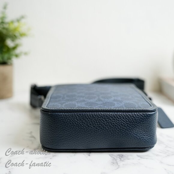 NWT Coach CAT78 Sullivan Crossbody Bag In Signature Canvas Denim/Midnight Navy - Picture 9 of 11